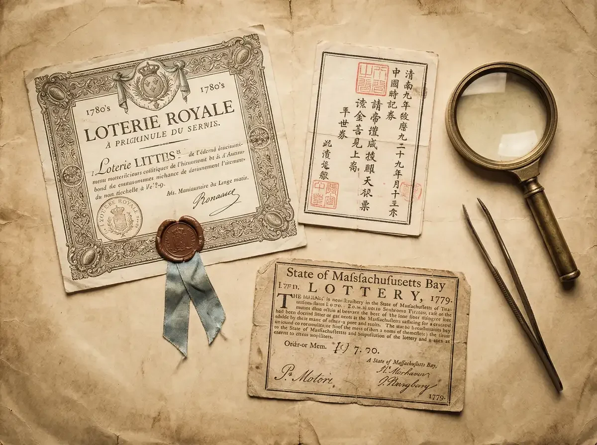 不同年代、不同主题的七星彩复古彩票集合